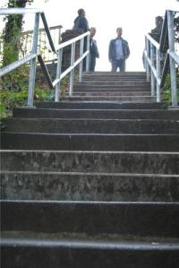 Schulweg Treppe Promenade